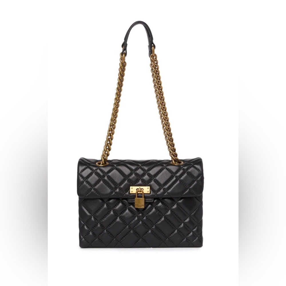 NWT Kurt Geiger Britton Lock Leather Bag